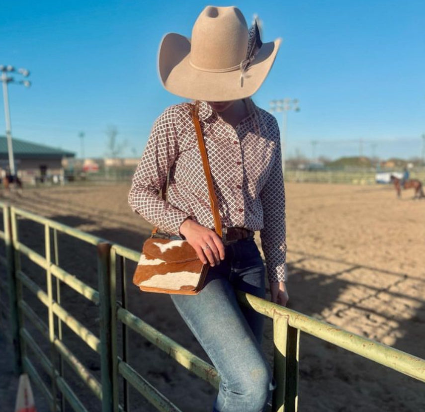 Simple Cowhide Purse