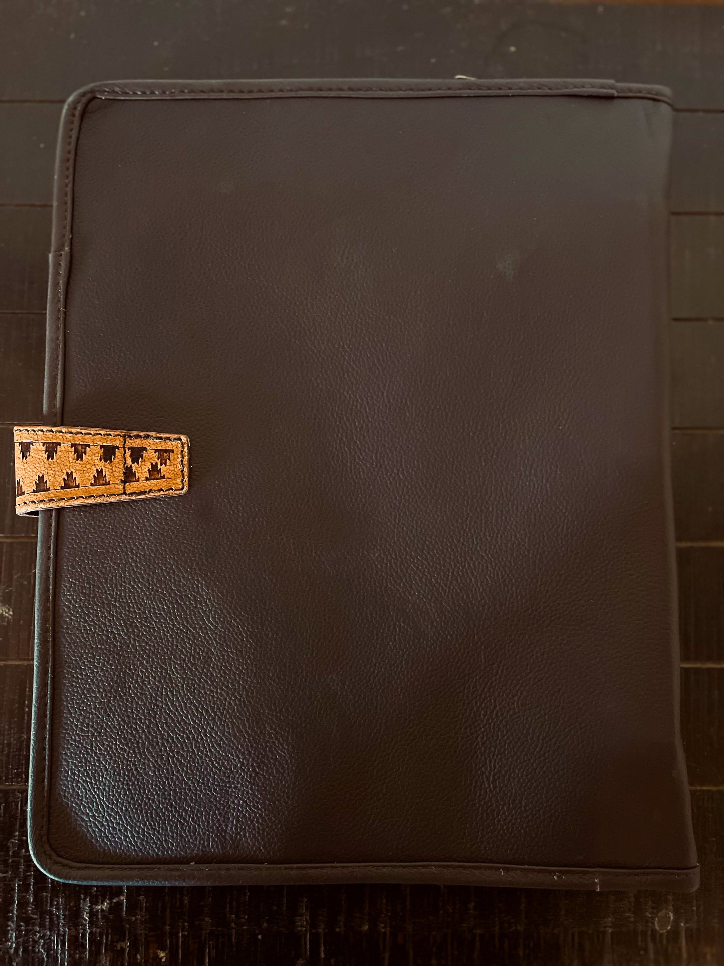 Leather School Binder