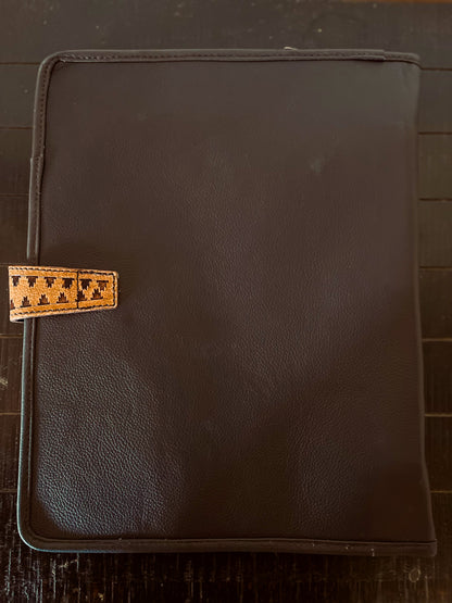 Leather School Binder