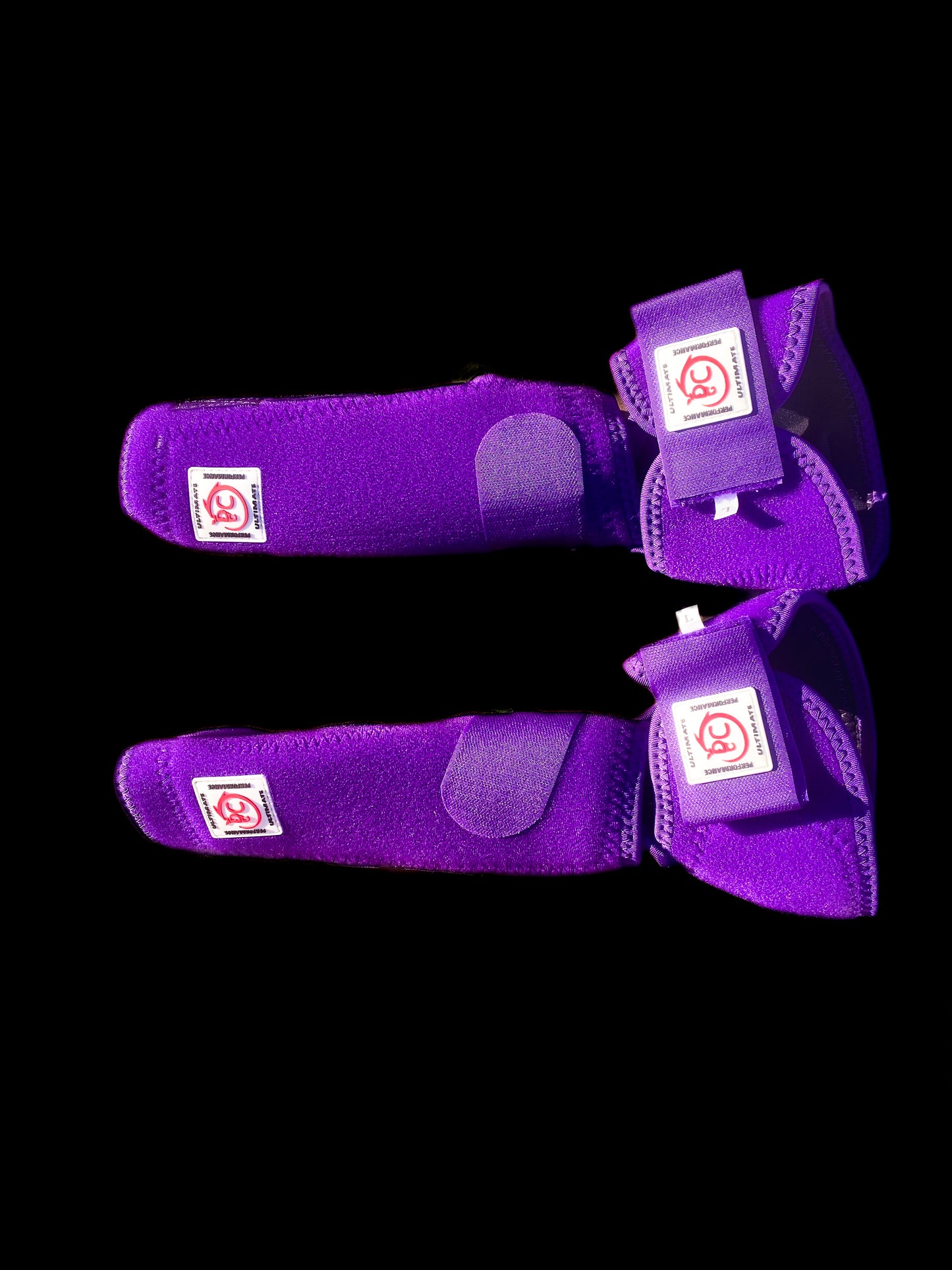 Purple Chicano style horse boots