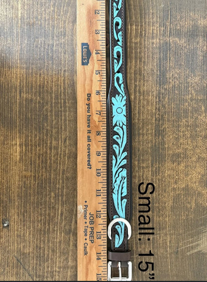 Tooled Leather Collar