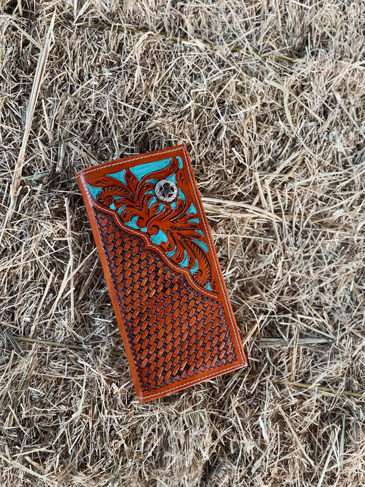 Men’s Turqouise Long Wallet