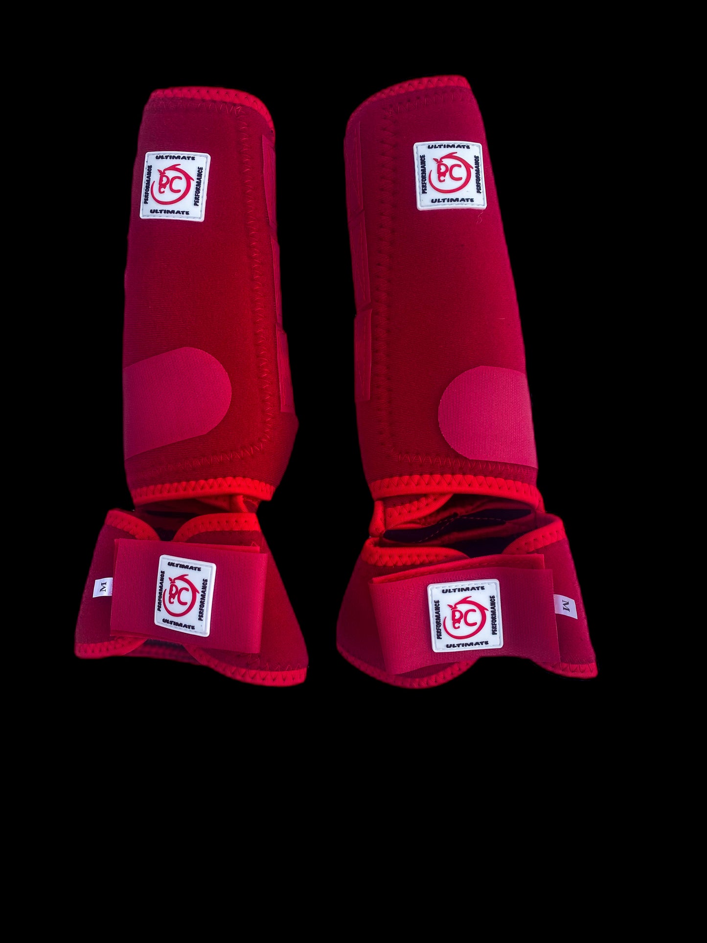 Red Chicano Style Horse Boots