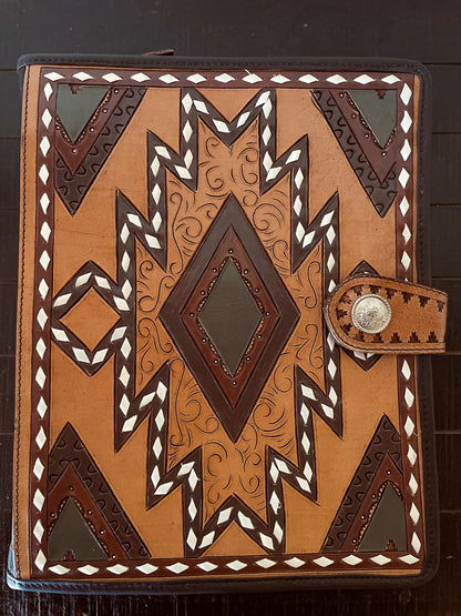 Leather School Binder