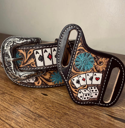 Ace pancake knife sheath tourquoise