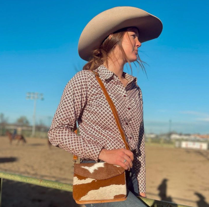 Simple Cowhide Purse