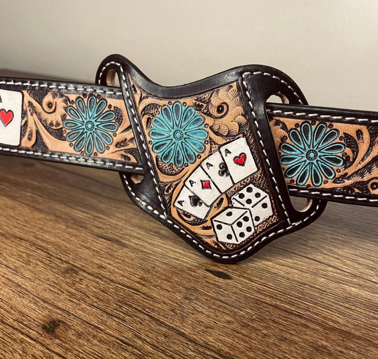 Ace pancake knife sheath tourquoise