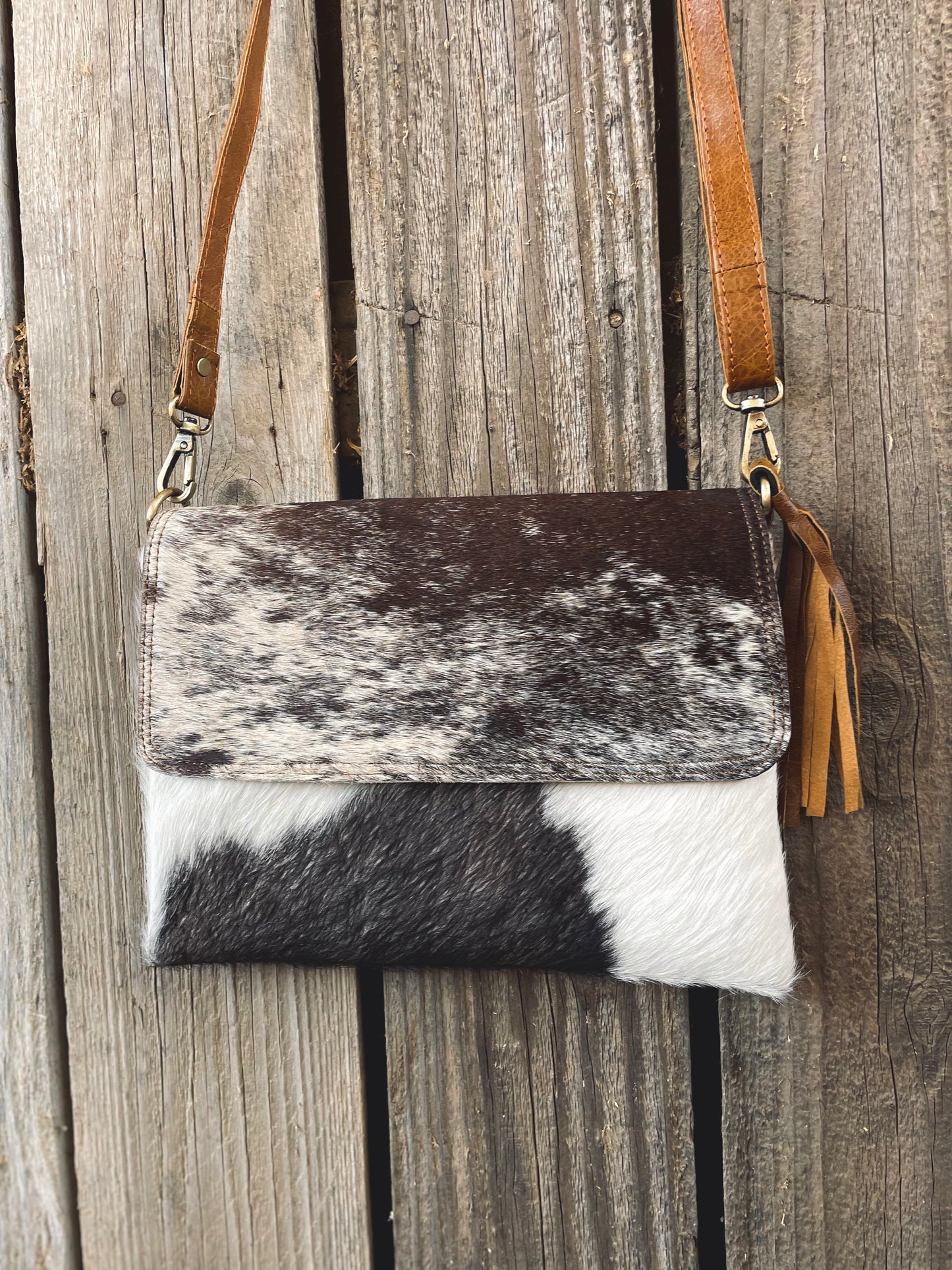 Cross Body Cowhide Purse