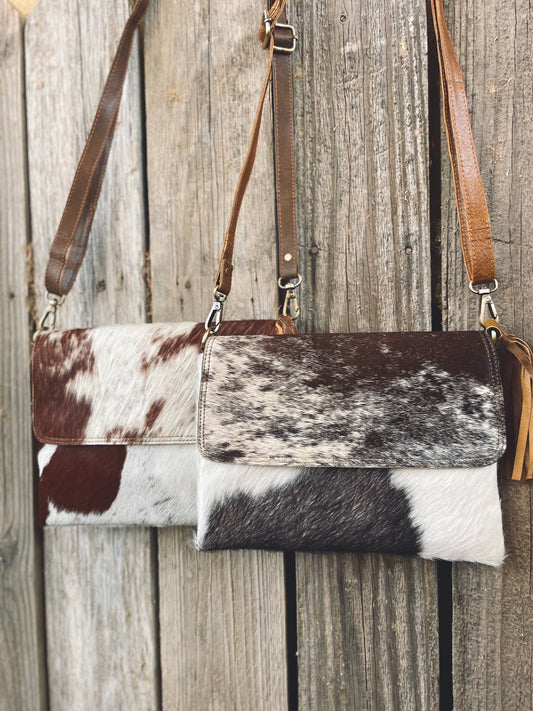 Cross Body Cowhide Purse