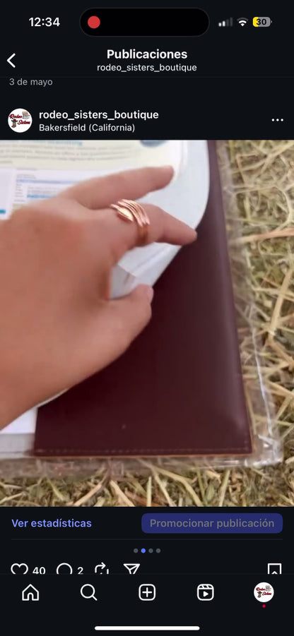 Book Cover - Cowhide